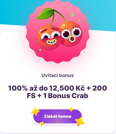 100% uvítací vkladový bonus